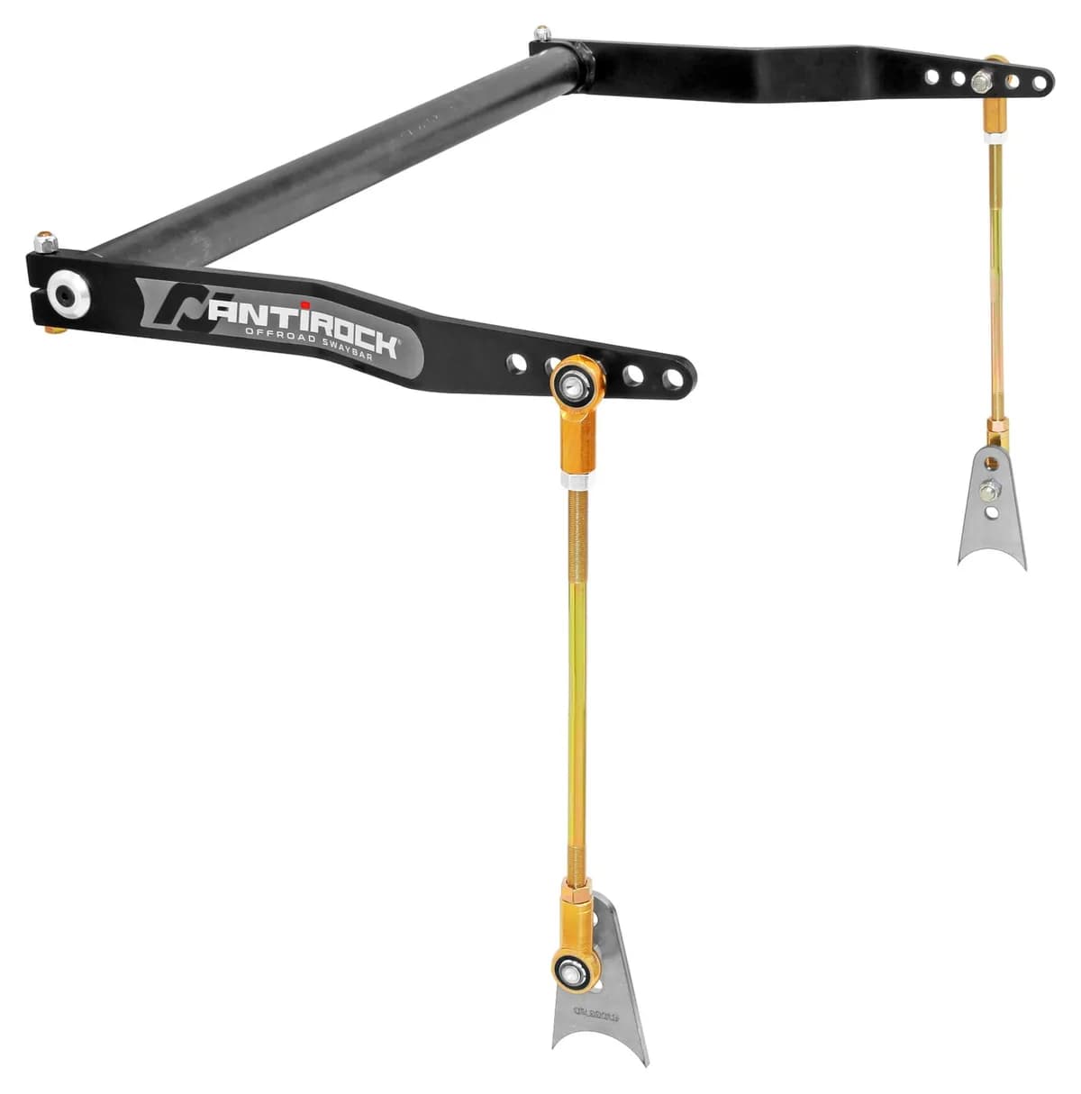 Antirock Sway Bar Kit Universal 36 Inch Bar 20 Inch Bent Steel Arms RockJock 4x4