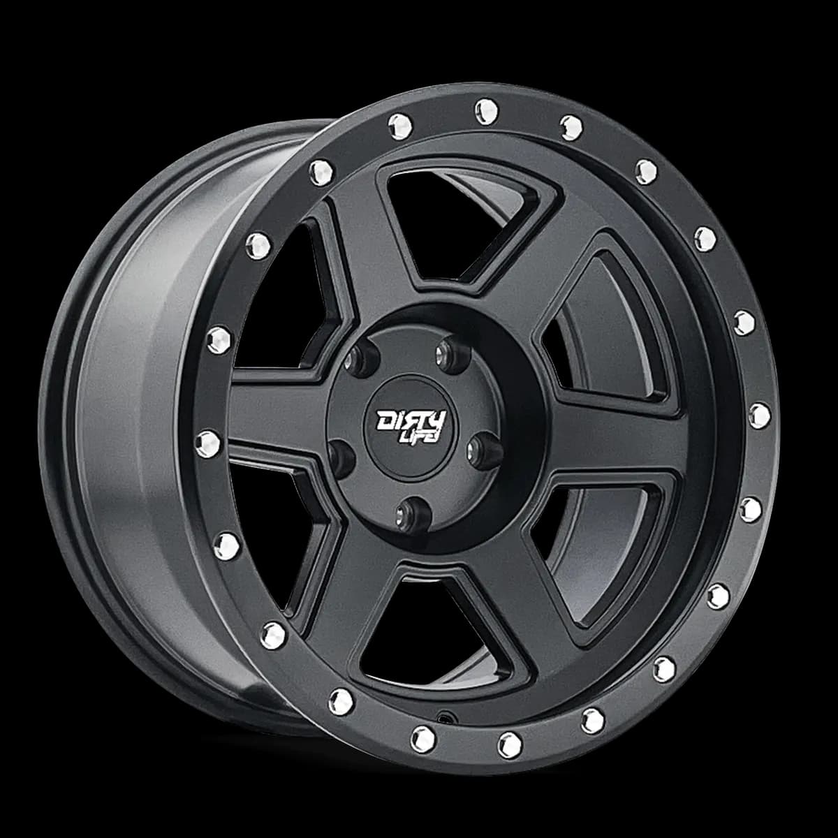 Dirty Life 9315 Compound Series Wheel, 17x9 5x5 -12 - Matte Black - JT/JL/JK