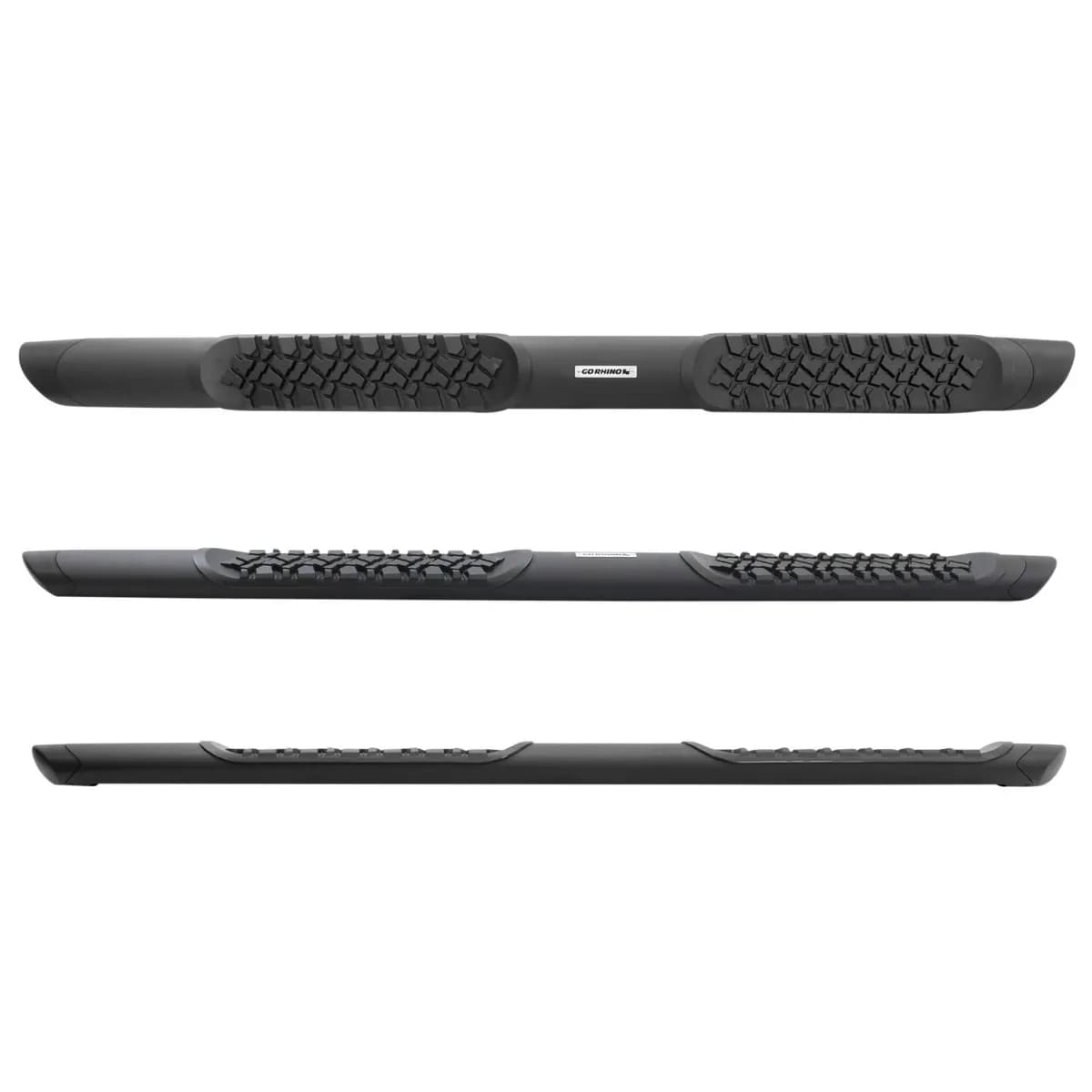 Go Rhino V3412974T - V3 Series Aluminum Side Steps with Mounting Brackets - Textured Black