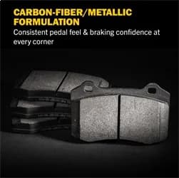 Track Day Brake Pads-Stage 1 Brake Pad For Track Day Enthusiasts-For Use W/Street Tires