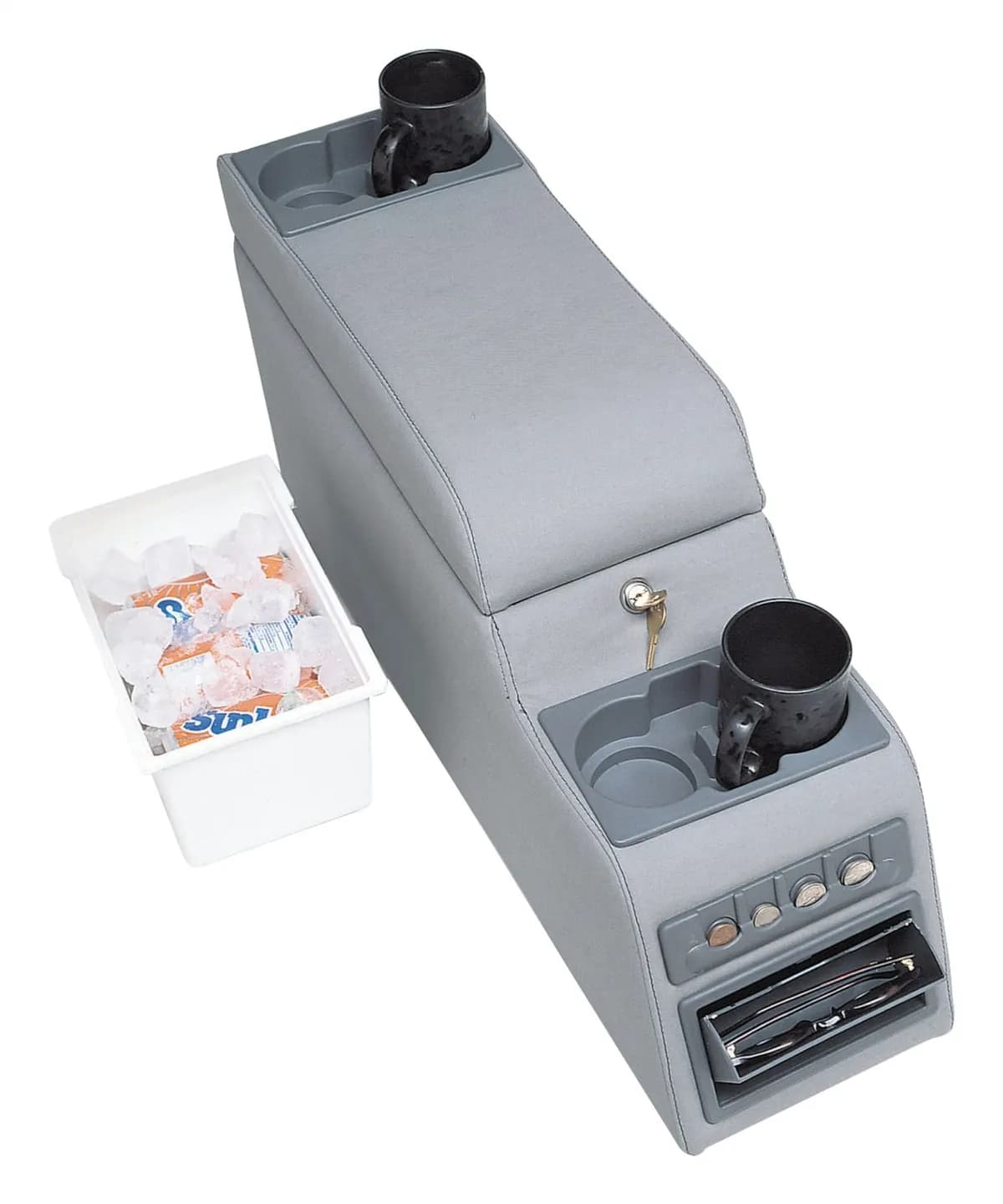 Locking Center Console 1976-1983 CJ-5;1976-1986 CJ-7;1981-1986 CJ-8;1987-1995 YJ Wrangler;