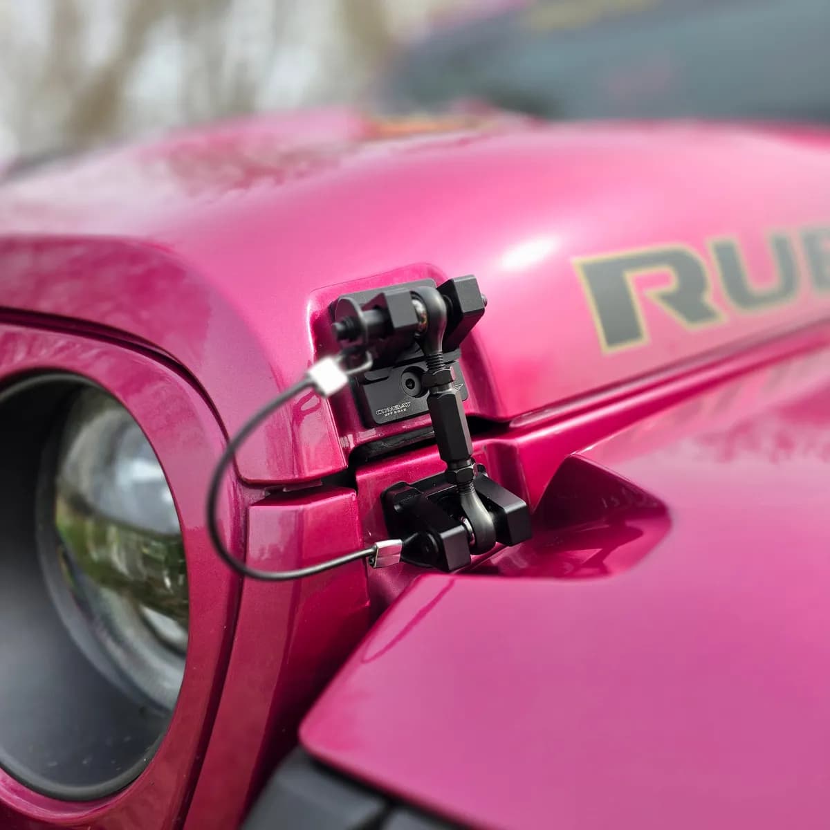 Combat Off Road Billet Aluminum Hood Latch Set - Black Out Series - JT/JL/JK