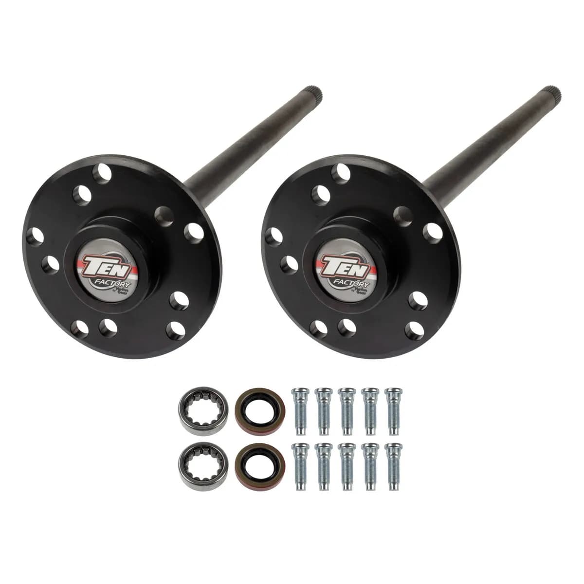 Ten Factory Rear Performance Axle Kit, Dana 35, Pair - 30 spline for aftermarket carrier - TJ
