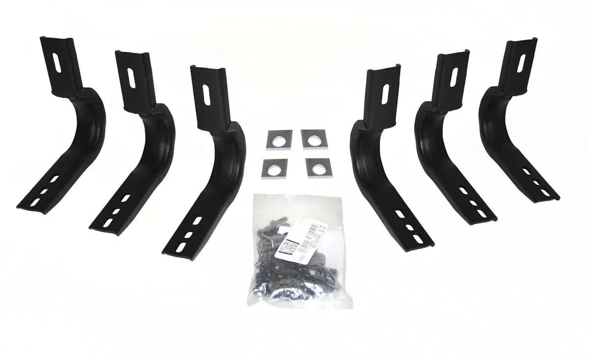 Go Rhino 6840456 - Brackets for 6 OE Xtreme Wheel-to-Wheel SideSteps - Black powder coat