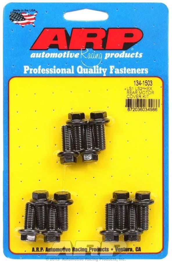 Ls1/Ls2 Hex Bolt Head Black Oxide Rear Motor Cover Bolt Kit