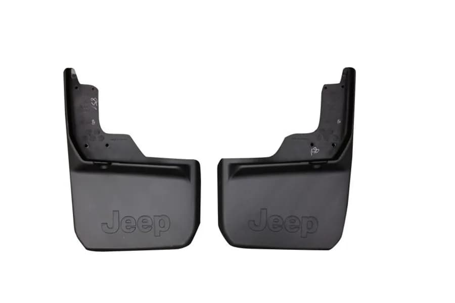 Mopar Deluxe Molded Mudflaps w/Jeep Logo - Rear - JK