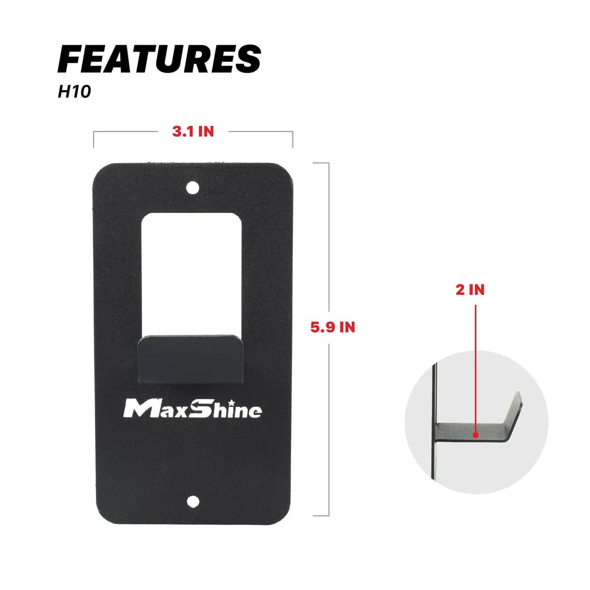 High Pressure Spray Car Wash Gun Holderblack