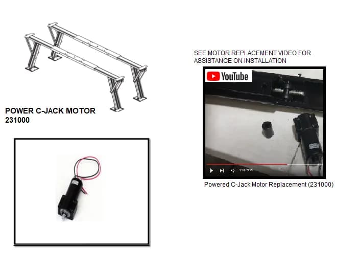 Motor 12v Powered Cjack