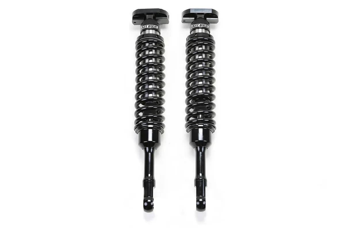 Dirt Logic 2.5 Stainless Steel Coilover Shock Absorber; Front; For 6 in. Lift; For PN[K7035DL/K7025DL/K7020DL/K7007DL/K7060DL/K7067DL];