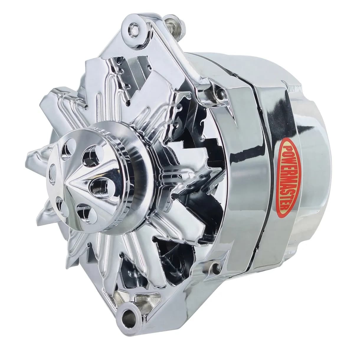 Alternator; 12si; 100 Amp; 75 Idle; 1 Groove V Type; Cone; OE Look; Chrome;