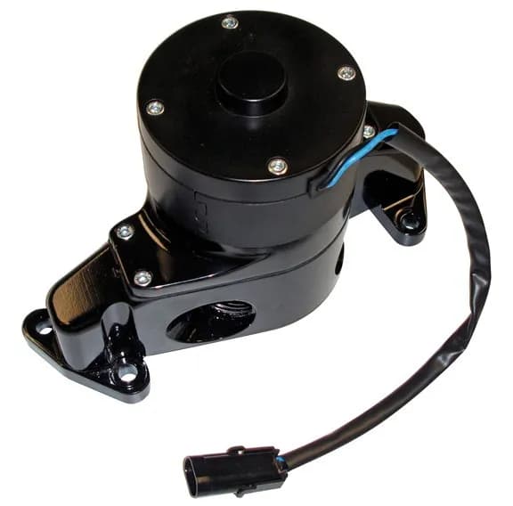 Electric Engine Water Pump Aluminum Black Powder Coat Fits SB Chevy Engines Proform