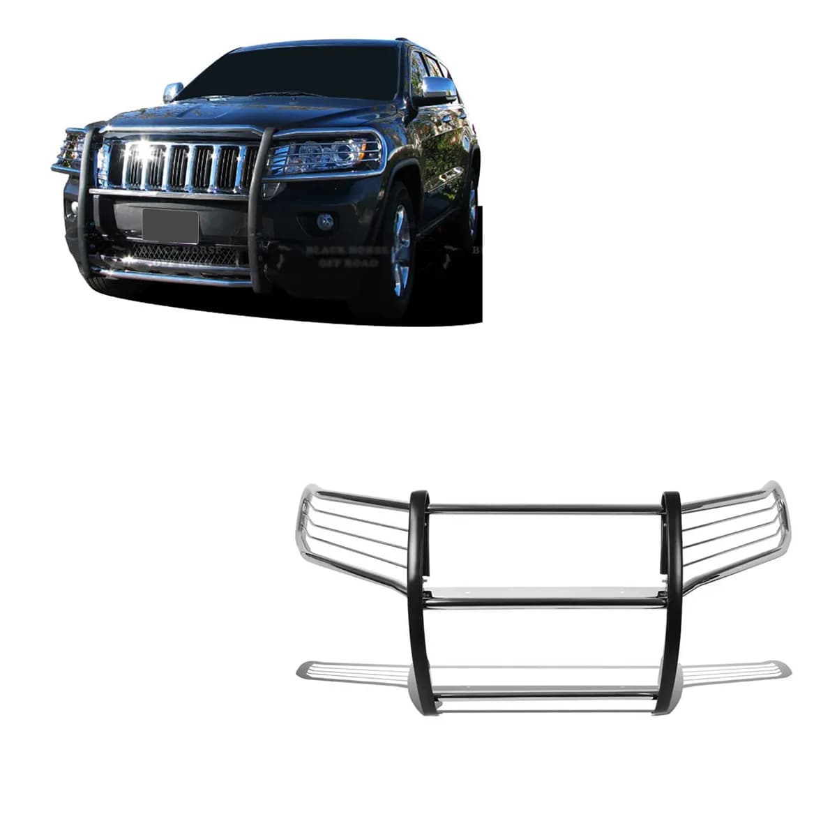 1121 Grand Cherokee Grille Guard Modular Stainless Steel