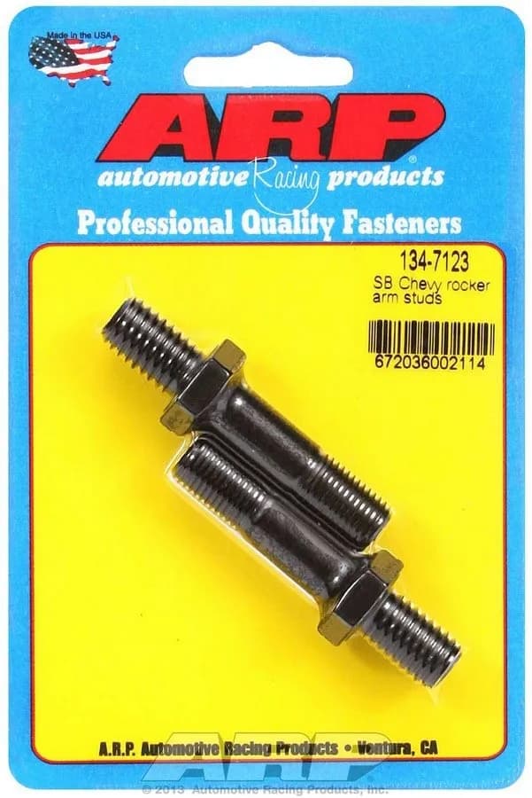 Chevy sb 7/16 Rocker Arm Stud Kit Adj Thread Length .670in 2pc