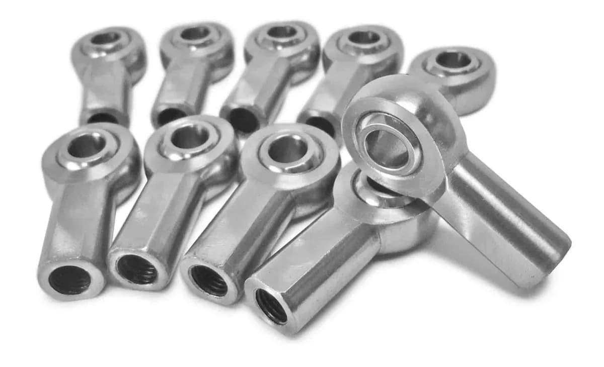 Metric Female Steel Housing, PTFE Race M10 x 1.50 LH 10 Pack