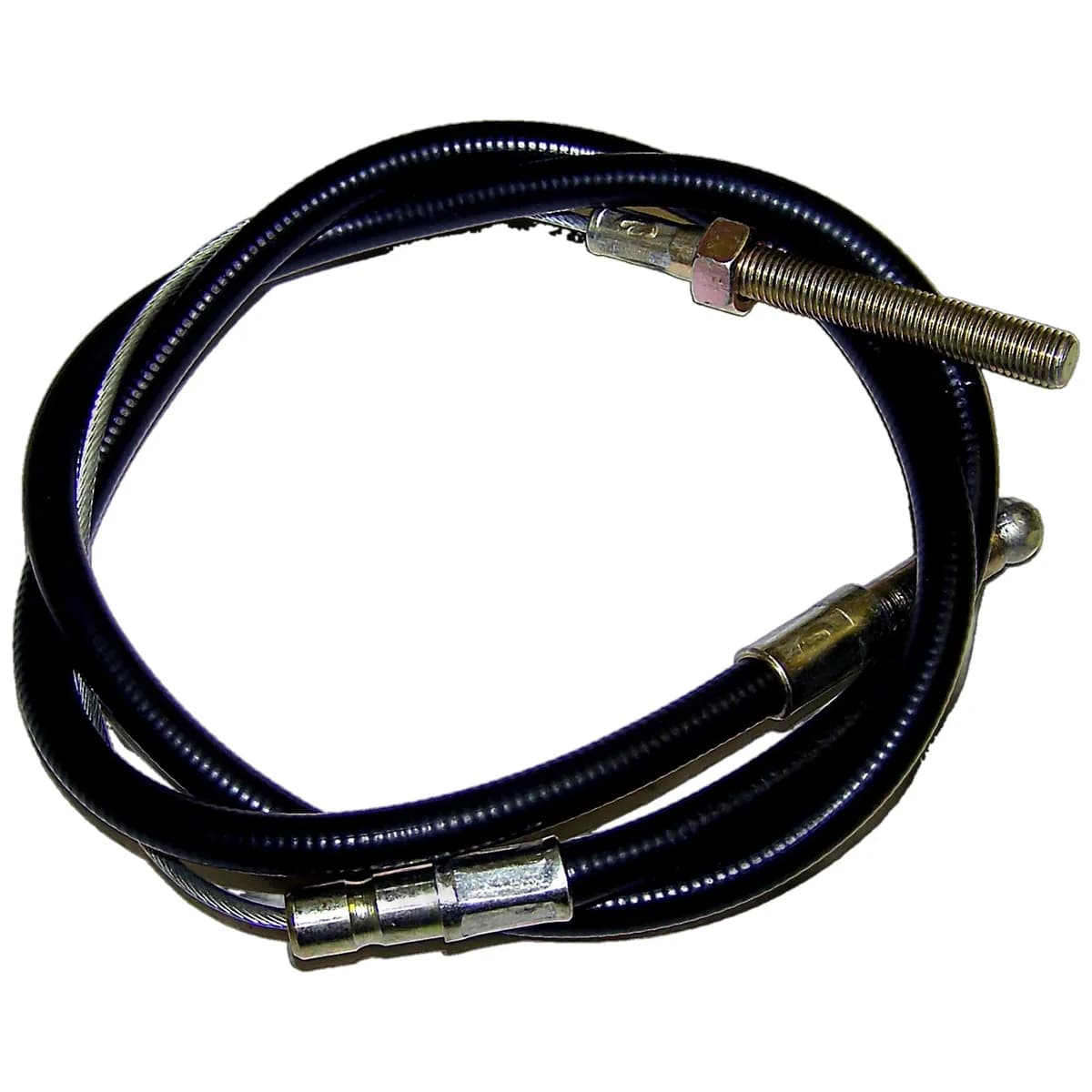 Crown Automotive Jeep Replacement J0646142 Parking Brake Cable for 48-71 Jeep CJ Models w/ Cane Brake Handle, 44-1/2 Long