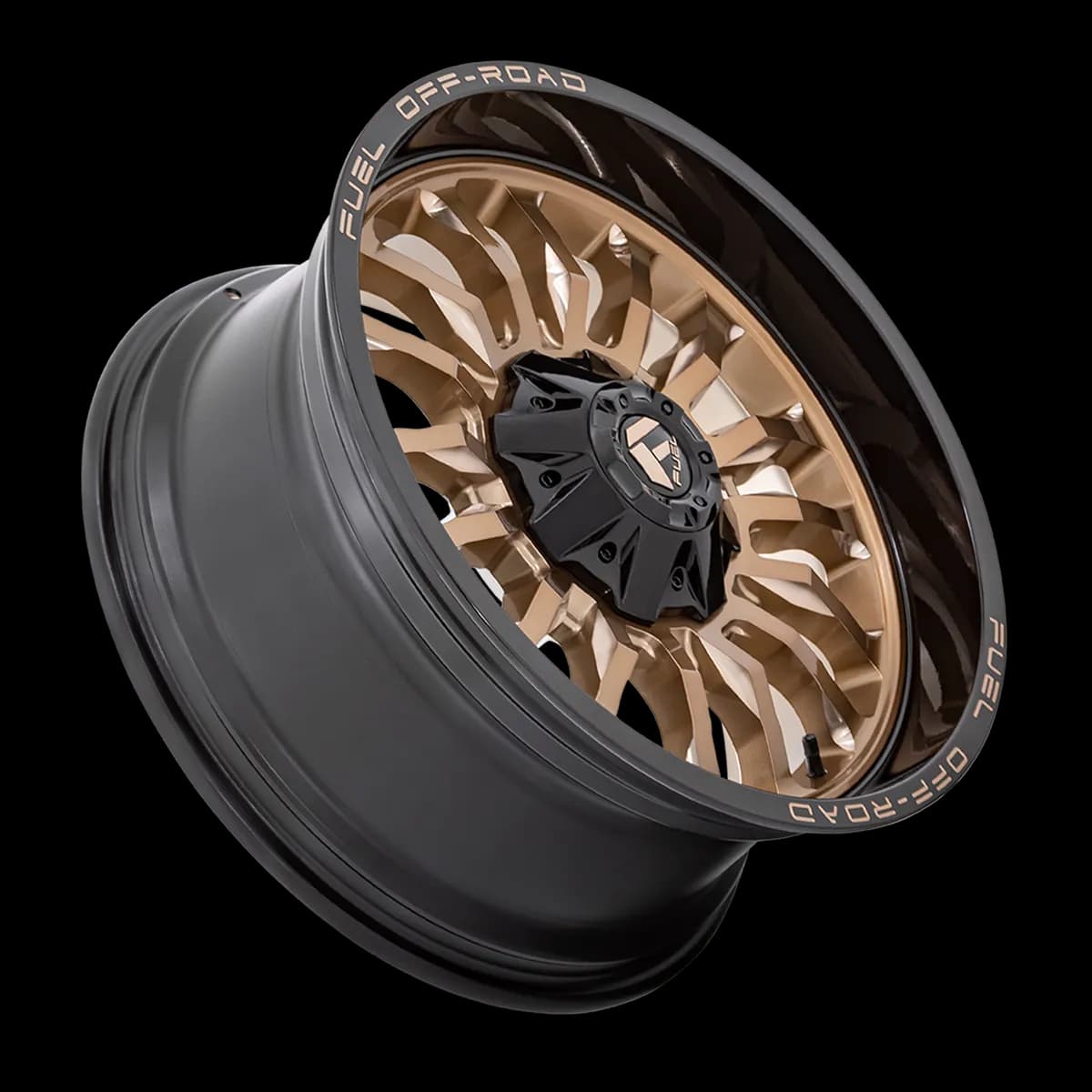 Aluminum Wheels 22X10 Arc D797 8 On 170 Platinum Bronze/Black Lip 125.1 Bore -18 Offset Fuel Off Road Wheels