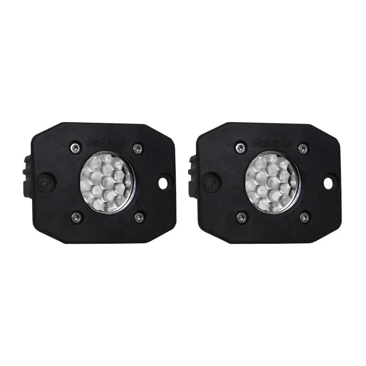 RIGID Ignite Back-Up Kit, Diffused Lens, Flush Mount, Black Housing, Pair