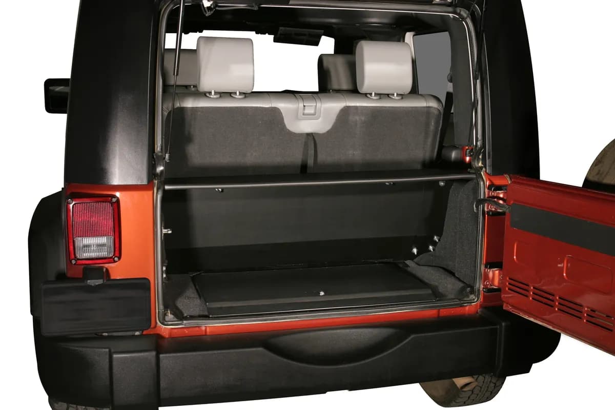 07c Wrangler Tailgate Security Enclosure Black