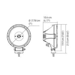 Hvf Lamp 7in 1led Ped Drv mv Sae/Ece