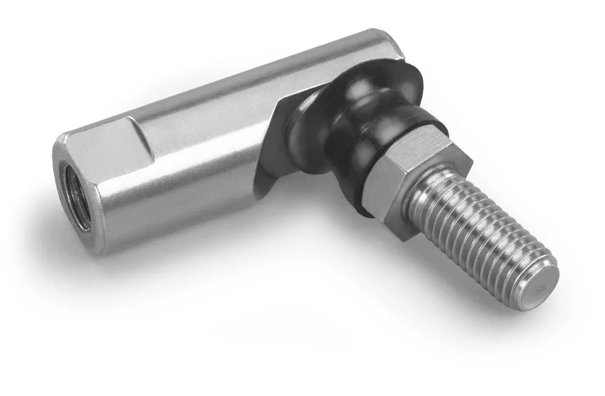 90 Degree Plated Steel M8 x 1.25 LH LH 50 Pack