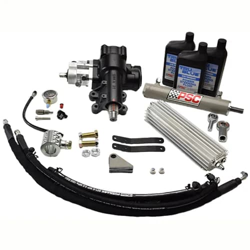 Cylinder Assist Steering Kit weld-on 6.75 afm axle no tie rod clamp Gladiator JTWrangler EHPS