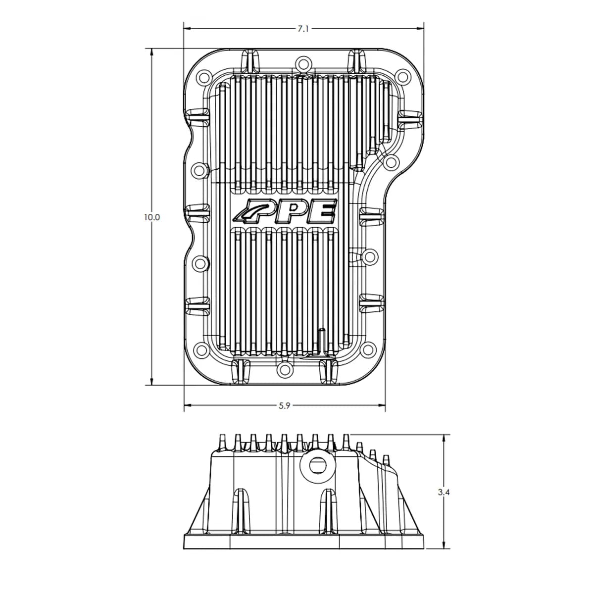 18c Wrangler JL 2.0l Engine Oil Pan Black