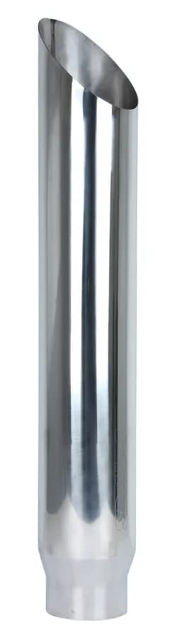 5 Inch Inlet OD X 6 Inch Outlet x 36 Inch Length Miter Stack 304 Stainless Pypes Performance Exhaust