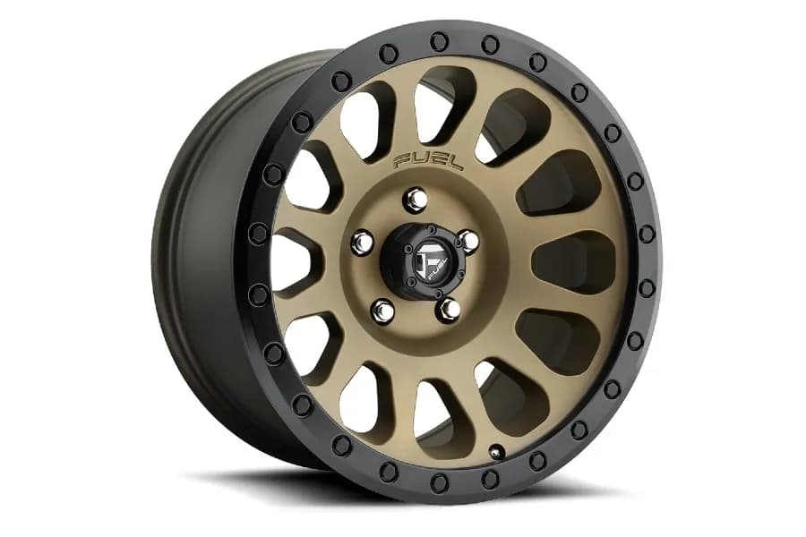 Fuel Offroad Vector D600 Series Wheel, 17x8.5 6x5.5 - Matte Bronze w/ Black Bead Ring - Bronco 2021+