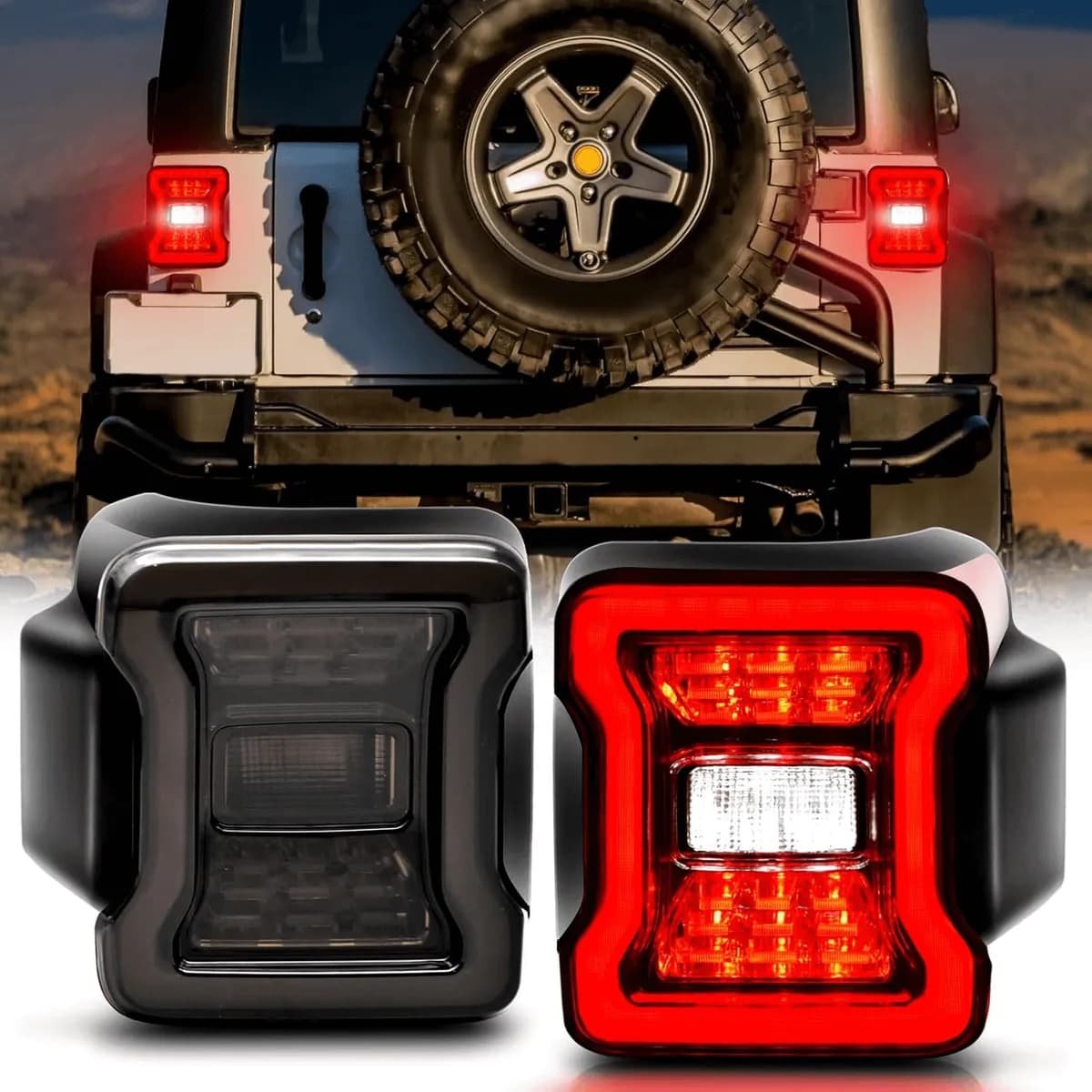 LED Tail Lights For Jeep Wrangler JL JLU 2018+