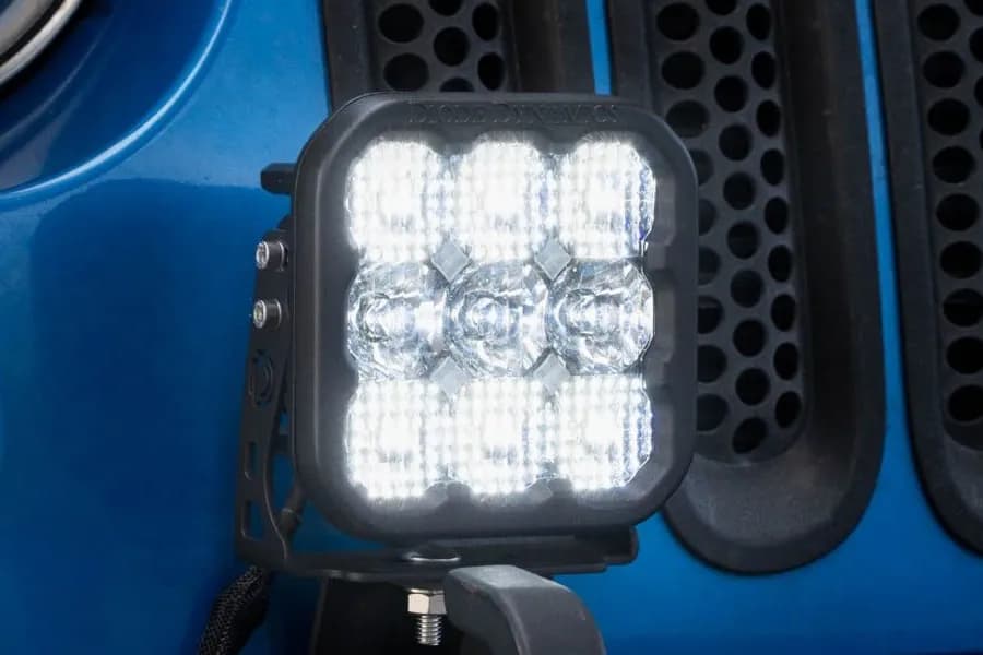 Diode Dynamics - Jeep JK SS5 CrossLink Bumper Lightbar Kit, Sport Yellow Driving