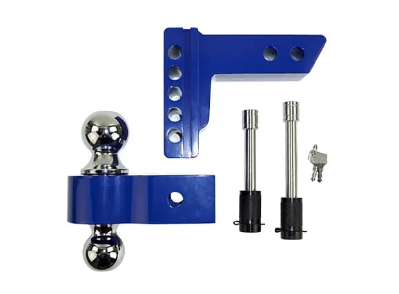 Ball Mount 2 Inch Shank 4 Inch Drop Blue Pacbrake
