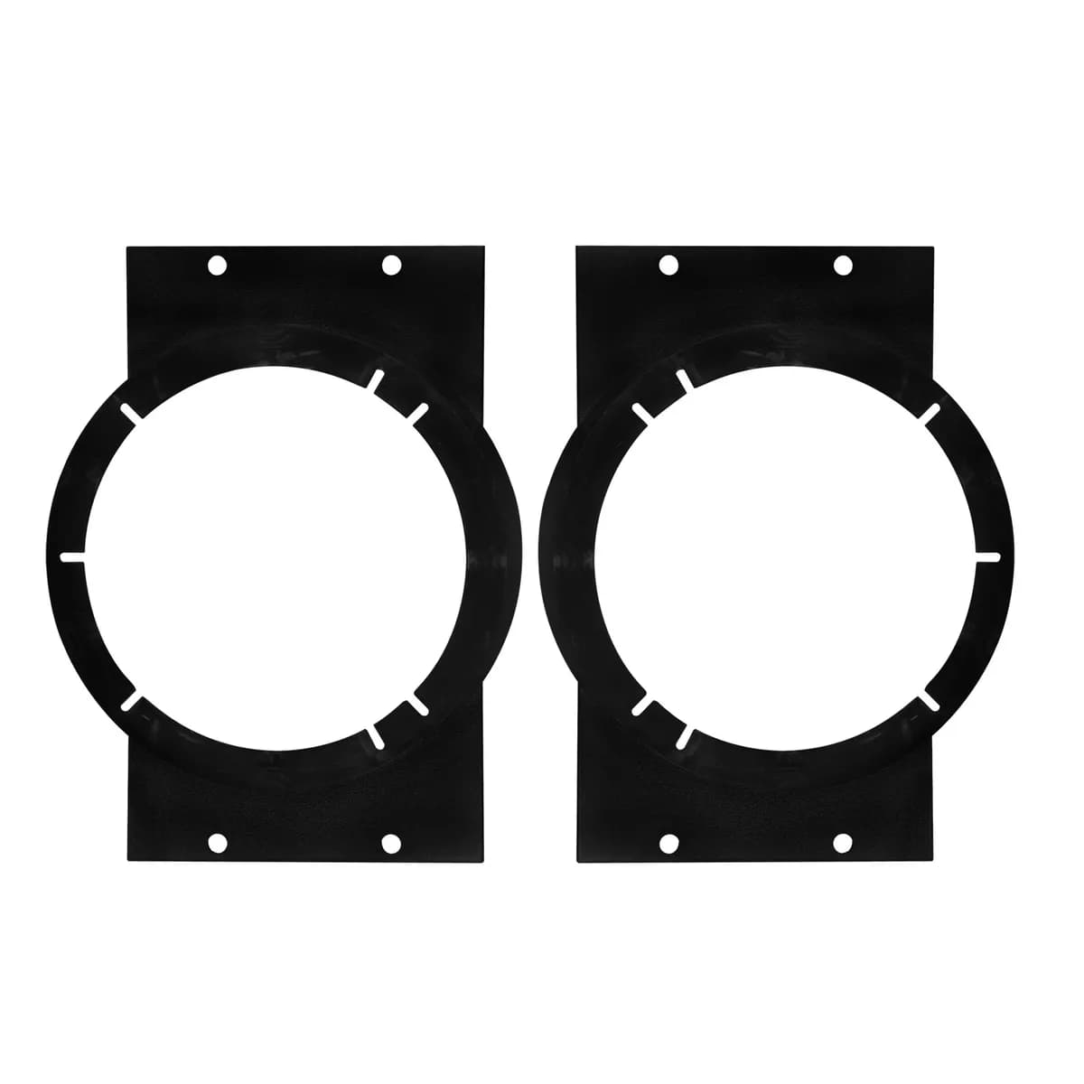 Speaker Adapter Plates; Adapts 5.25 in. Or 6.5 in. Speaker To Front Door Speaker Location;