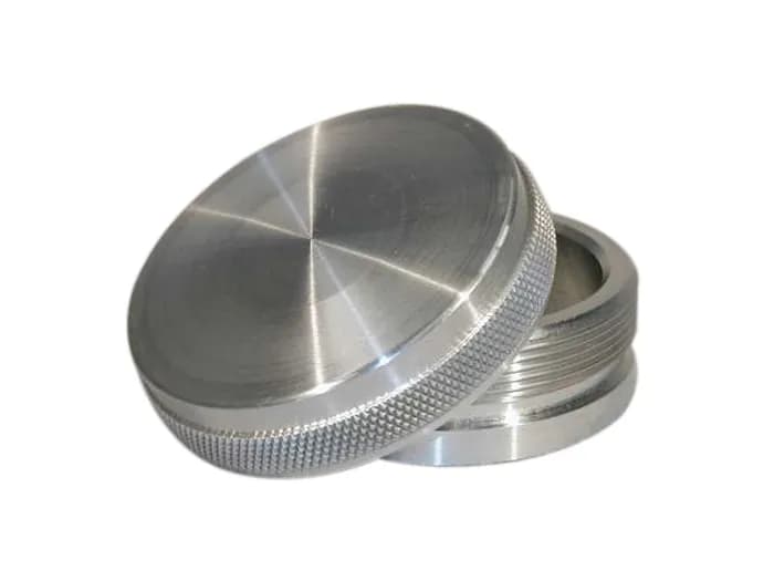 Cap and Bung Assembly, Fuel Filler Style, Aluminum Bung