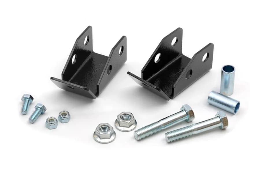 Rough Country Rear Shock Relocation Brackets - TJ/LJ