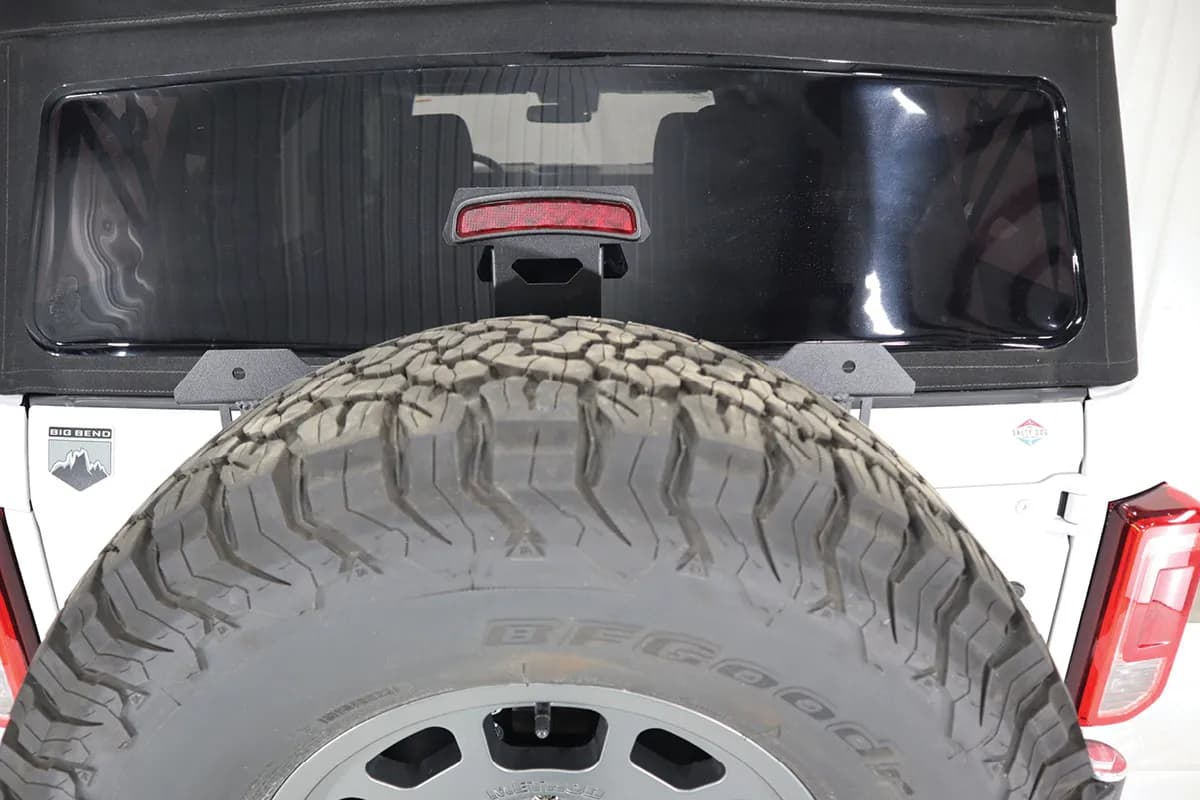 2021+ Bronco Destroyer 3rd Brake Light Mount (Black Powder Coated)