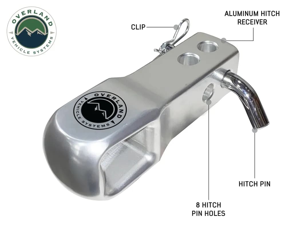 Aluminum Receiver Hitch Mount - Durable and Efficient Overland Vehicle Systems