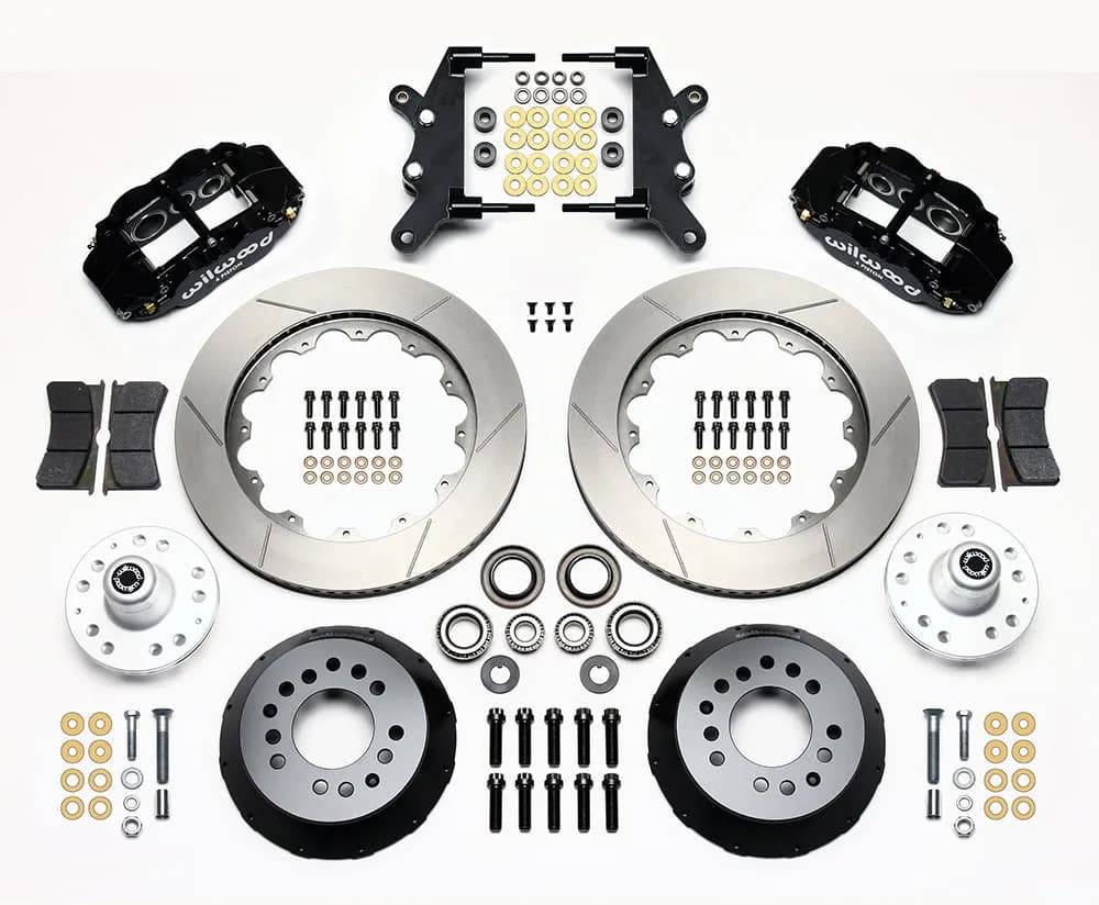 1957 - 1968 Edsel, Ford, Mercury Forged Narrow Superlite 6R Big Brake Front Brake Kit (Hub) - 140-13655
