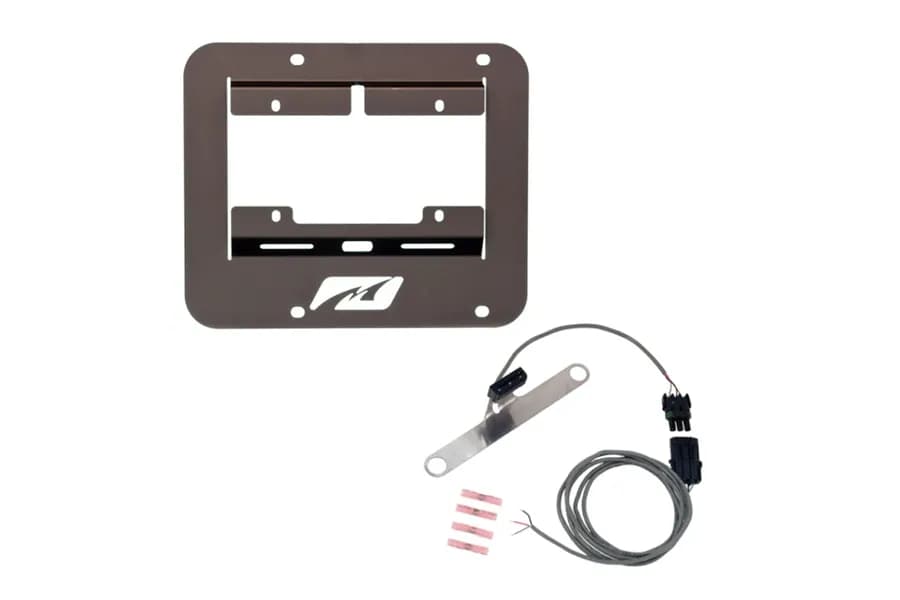 Motobilt Spare Tire Delete Kit w/ Tag Light - Black - LJ/TJ/YJ