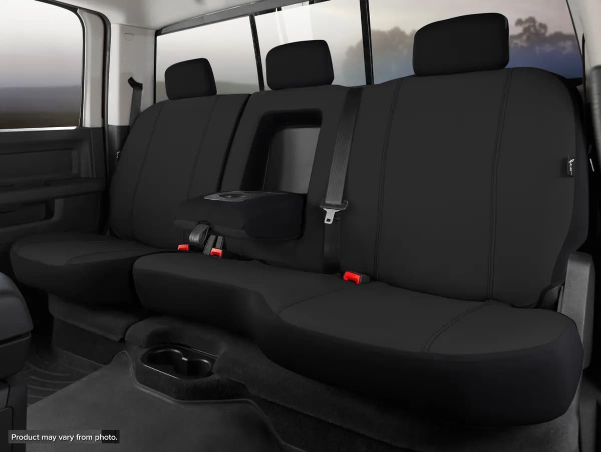 FIA SP85-30 BLACK SP80 Series - Seat Protector Polyester Custom Fit Rear Seat Cover - Black