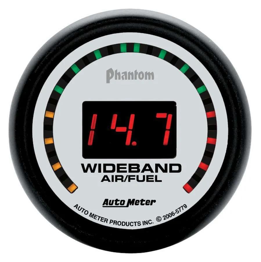 Gauge, Air/Fuel Ratio-Wideband, Street, 2 1/16", 10:1-17:1, Digital, Phantom
