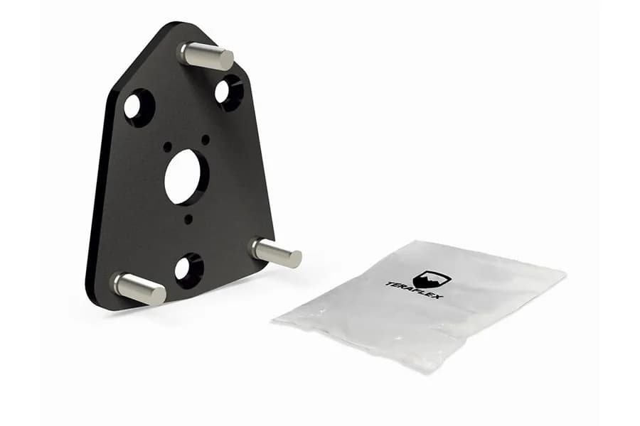 18c Jeep Wrangler JL Alpha HD 8lug Spare Tire Mount Adapter Plate Kit – 5x5in to 8x6.5in