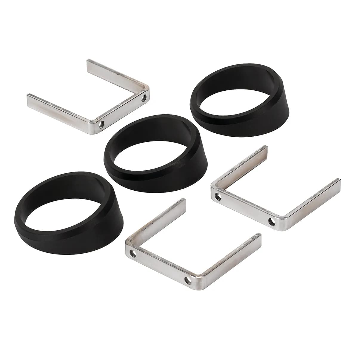Gauge Mount, Angle Rings, 3 pcs., Black, for 2 1/16" Gauges