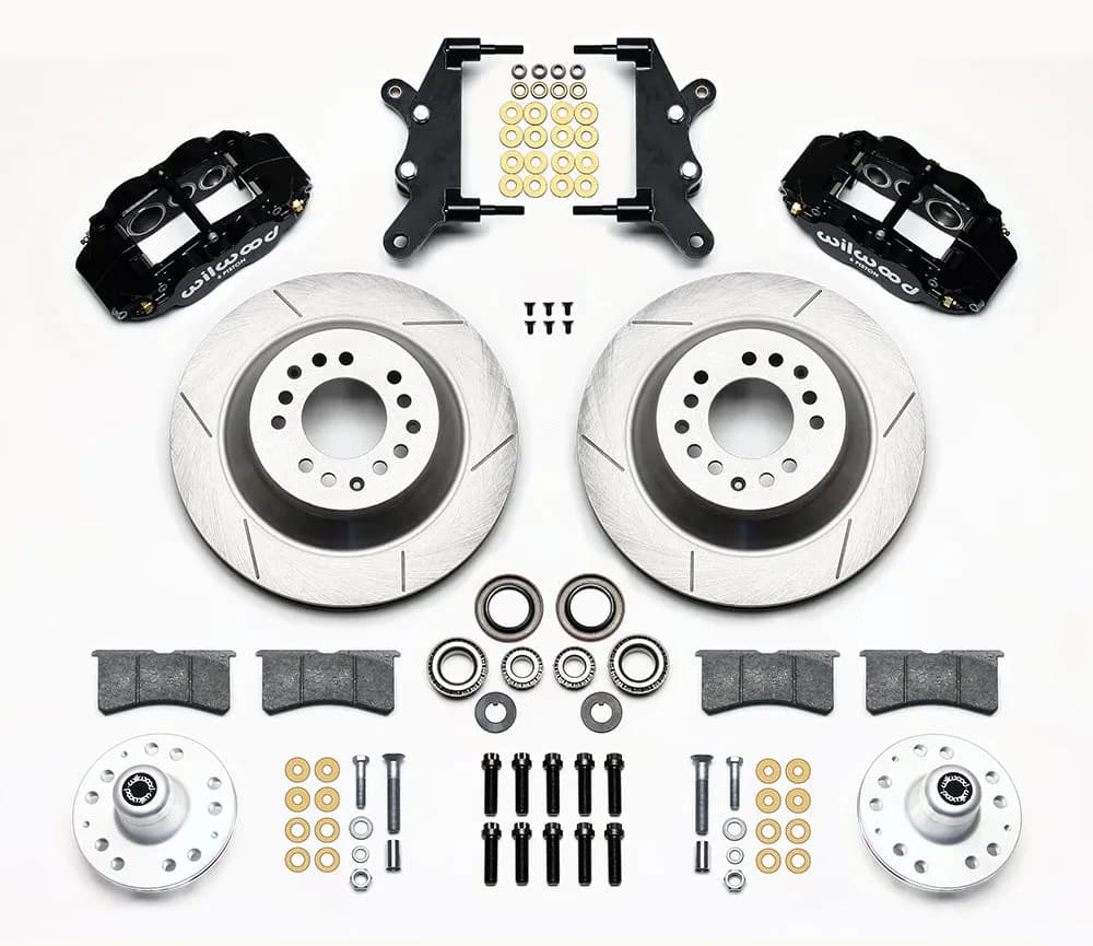 1957 - 1968 Edsel, Ford, Mercury Forged Narrow Superlite 6R Big Brake Front Brake Kit (Hub and 1PC Rotor) - 140-13654