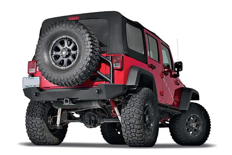 Elite Rear Bumper Jeep JK For Tire Carrier