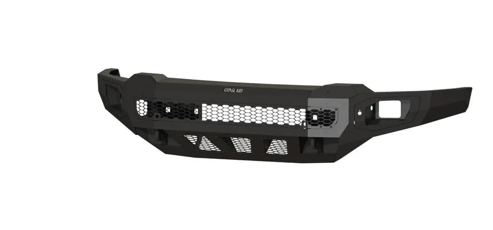 Freedom Front Bumper Base For 2024-2026 Silverado 2500/3500 HD Non-winch Sensor Cutouts Texture Black Powdercoat Bodyguard Bumpers