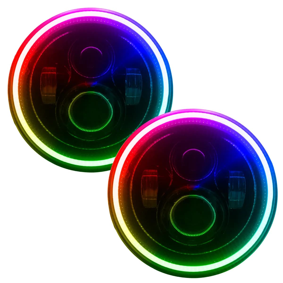 7" High Powered LED Headlights | DOT Certified Sealed Beam Replacement | Jeep Wrangler & Classic Cars