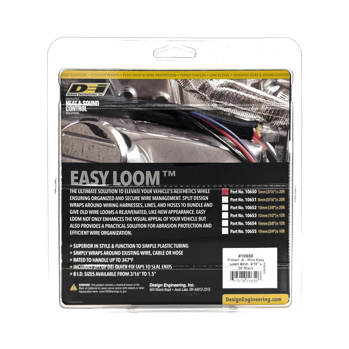 DEI 10650 Easy Loom Split Wire Sleeve 5mm x 20' 010650