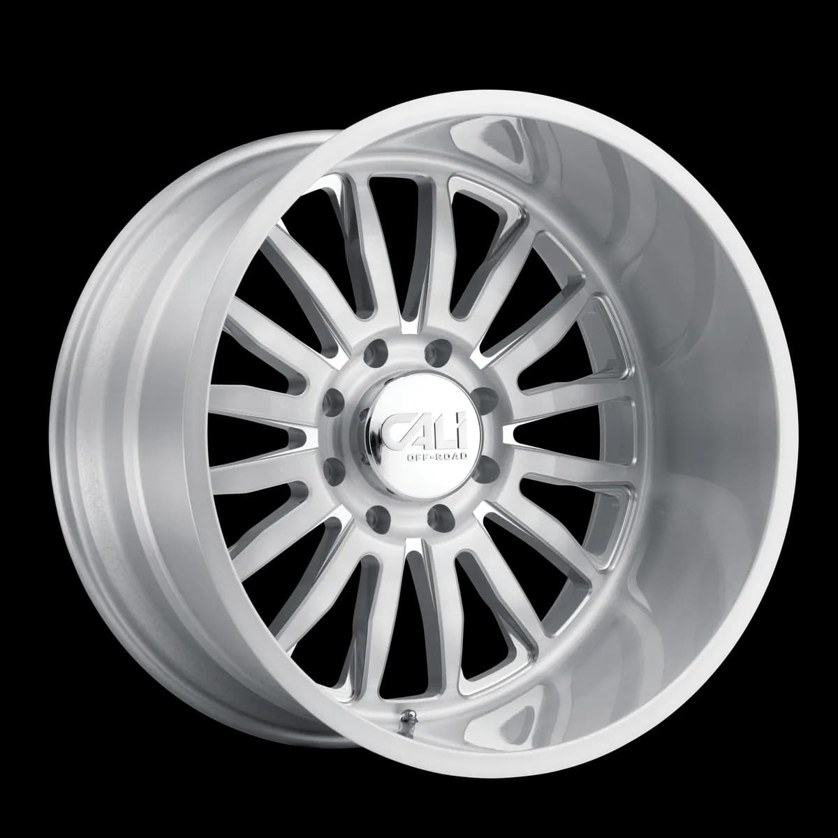 Cast Aluminum Wheels Summit 9110 SL 20x12 Brushed Brushed Silver 8 On 180 Bolt Pattern -51 Offset Cali Offroad Wheels