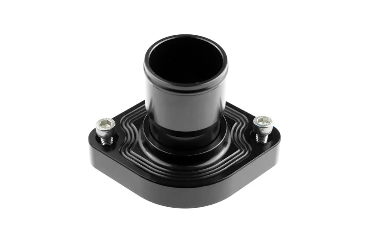 Aluminum Water Neck 1.50in Hose For gm Ls1/Ls2/Ls6 Engines Black