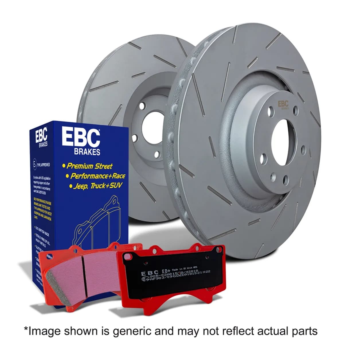 S15 Kit Extra Duty and USR Rotors; Front; FMSI Pad No. D1273; Vented; 5 Bolt Holes; 302mm Dia.; 55mm Height; 28mm Thick; 72.1mm Center Hole Dia.;